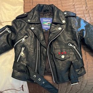 Toddler leather coat
